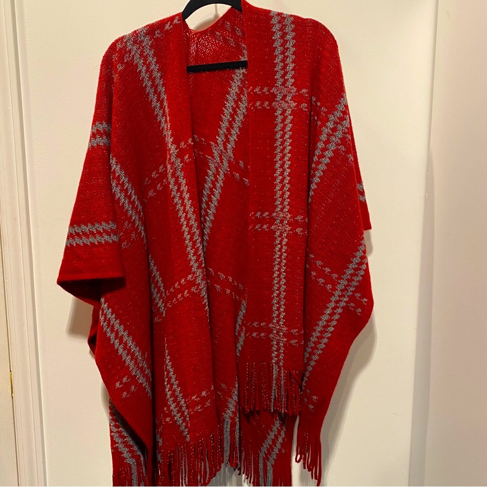 NEW Styline Kimono - Women’s One Size - Red and Gray -
